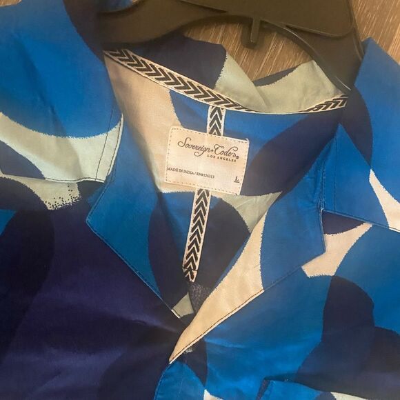 NWT Mens Sovereign Code Button Down Bay Shirt Ghost Ink Sz L - Picture 4 of 8